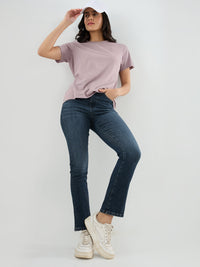 Women Elissa Jeans Boot Cut Fit Grey High Rise