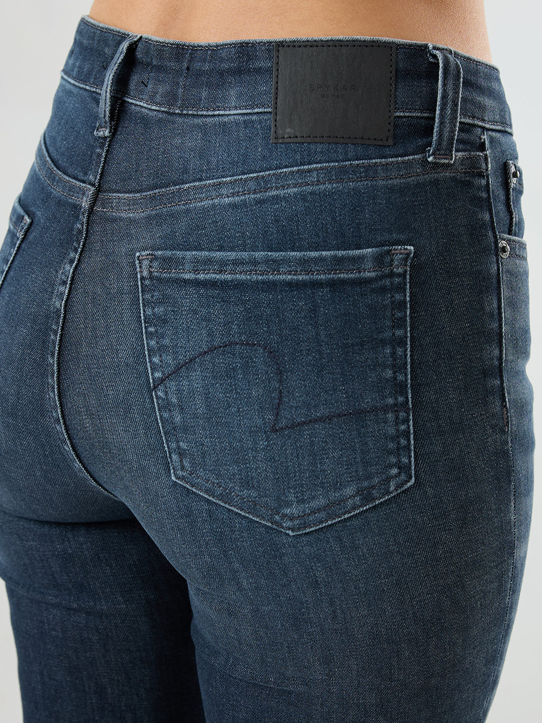 Women Elissa Jeans Boot Cut Fit Grey High Rise