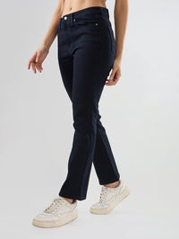 Women Elissa Jeans Boot Cut Fit Blue High Rise