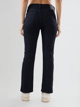 Women Elissa Jeans Boot Cut Fit Blue High Rise