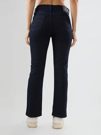 Women Elissa Jeans Boot Cut Fit Blue High Rise