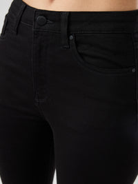 Women Elissa Jeans Boot Cut Fit Jet Black High Rise