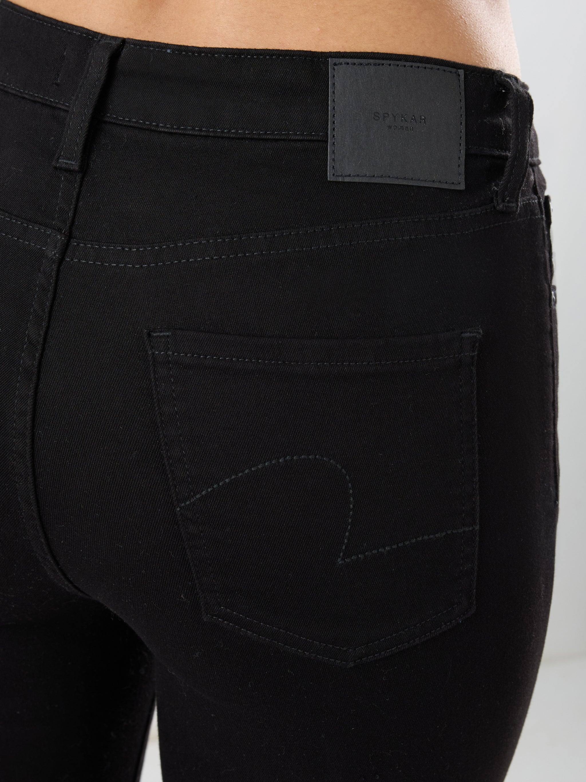 Women Elissa Jeans Boot Cut Fit Jet Black High Rise