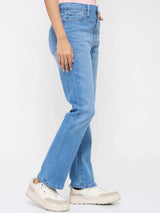 Women Elissa Jeans Boot Cut Fit Light Blue High Rise