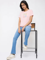 Women Elissa Jeans Boot Cut Fit Light Blue High Rise