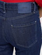 Women Elissa Jeans Boot Cut Fit Dark Blue High Rise