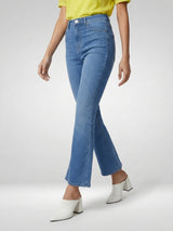Women Elissa Jeans Boot Cut Fit Light Blue High Rise