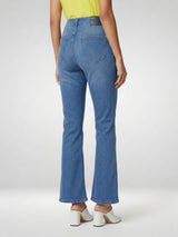 Women Elissa Jeans Boot Cut Fit Light Blue High Rise