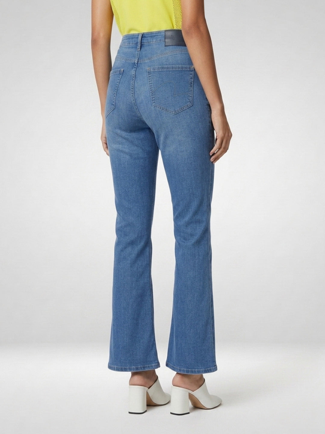 Women Elissa Jeans Boot Cut Fit Light Blue High Rise
