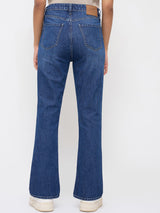 Women Elissa Jeans Boot Cut Fit Mid Blue High Rise