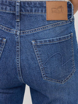 Women Elissa Jeans Boot Cut Fit Mid Blue High Rise