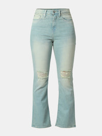Women Elissa Jeans Boot Cut Fit Blue High Rise