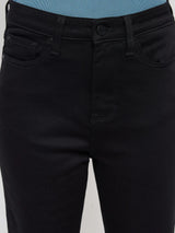 Women Elissa Jeans Boot Cut Fit Jet Black High Rise