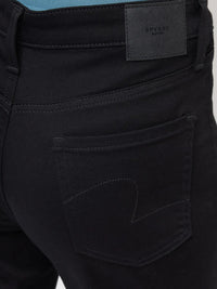 Women Elissa Jeans Boot Cut Fit Jet Black High Rise
