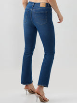 Women Elissa Jeans Boot Cut Fit Blue High Rise