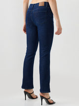 Women Elissa Jeans Boot Cut Fit Dark Blue High Rise