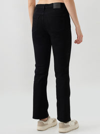 Women Elissa Jeans Boot Cut Fit Black High Rise
