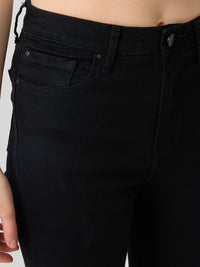 Women Elissa Jeans Boot Cut Fit Black High Rise