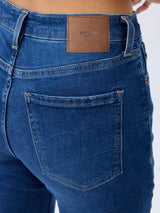 Women Elissa Jeans Boot Cut Fit Blue High Rise