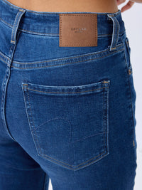 Women Elissa Jeans Boot Cut Fit Blue High Rise