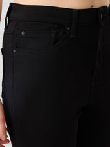 Women Jeans Cut Fit Black High Rise