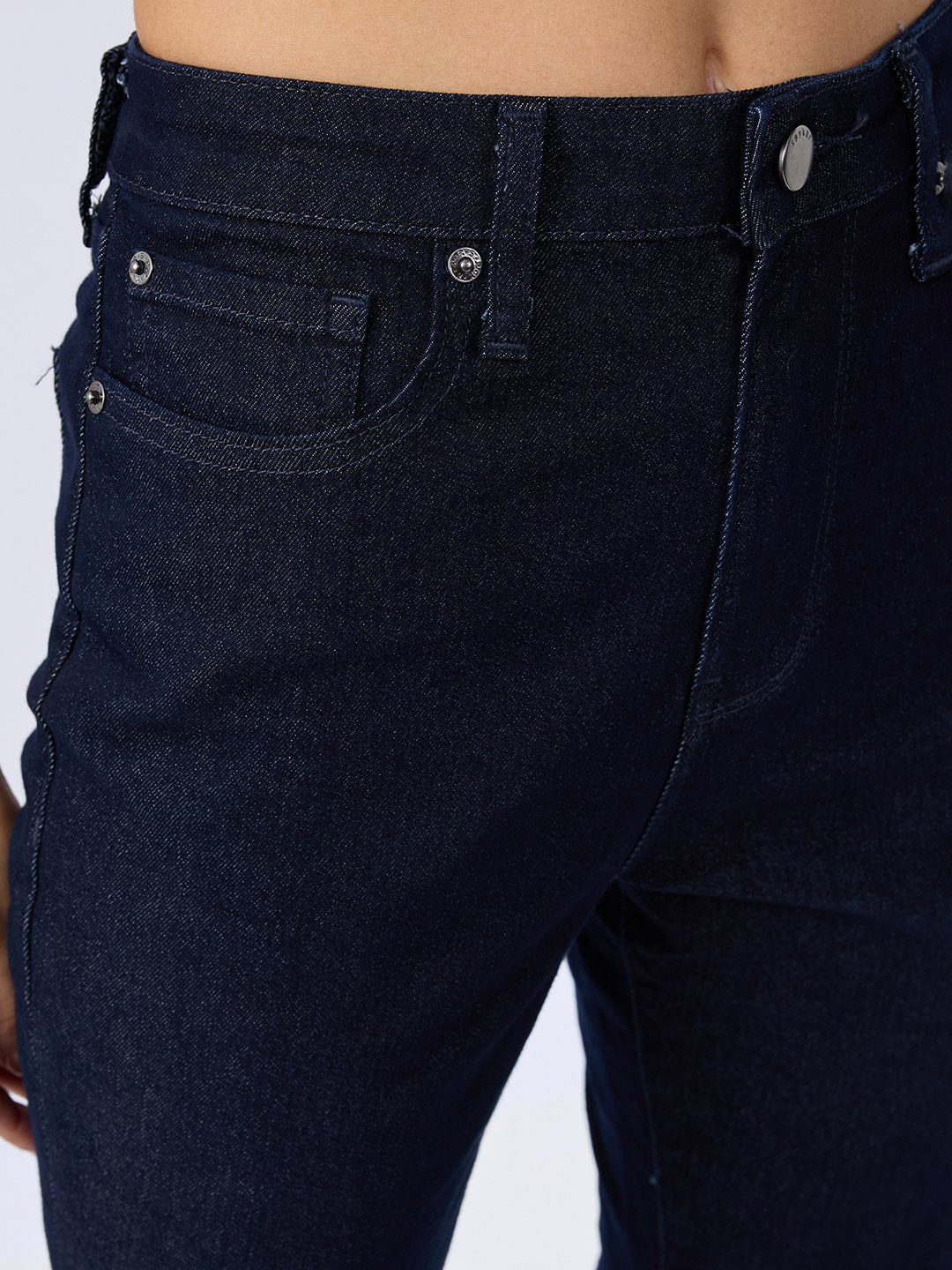Spykar Raw Blue Boot Cut Fit High Rise Jeans For Women