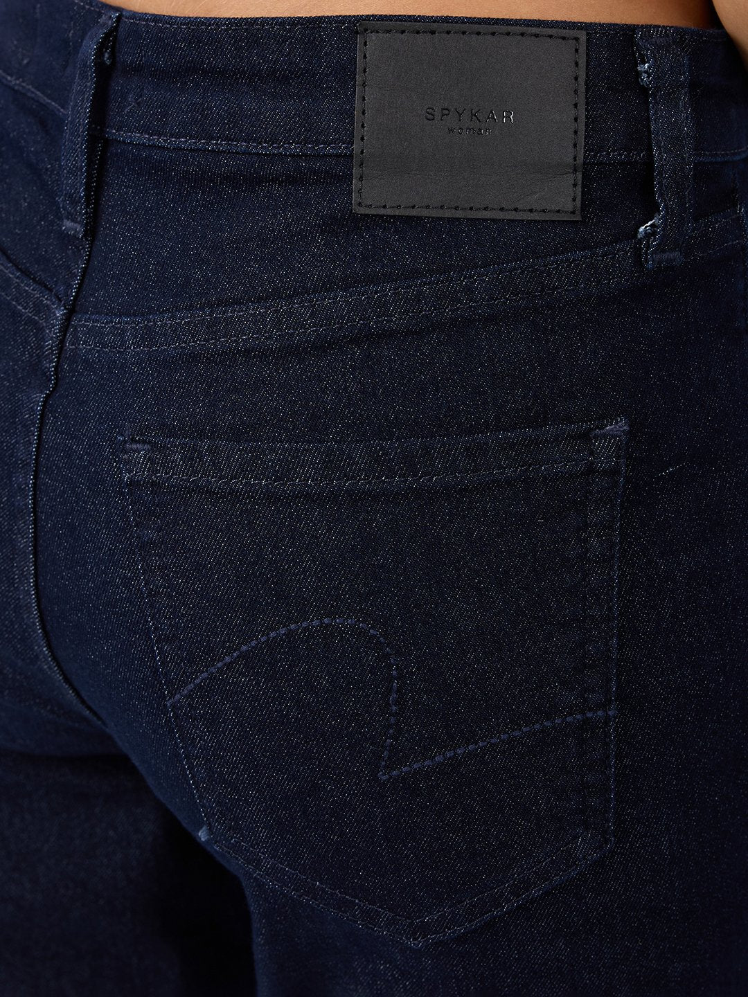 Spykar Raw Blue Boot Cut Fit High Rise Jeans For Women