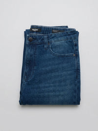 Women Elissa Jeans Boot Cut Fit Dark Blue High Rise