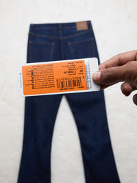 Women Elissa Jeans Boot Cut Fit Dark Blue High Rise