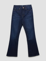 Women Elissa Jeans Boot Cut Fit Dark Blue High Rise