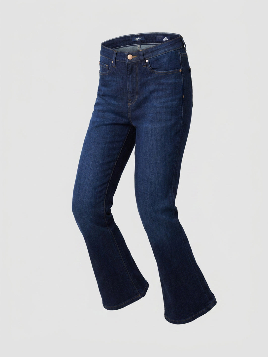 Women Elissa Jeans Boot Cut Fit Dark Blue High Rise
