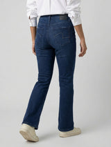 Women Elissa Jeans Boot Cut Fit Dark Blue High Rise