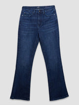 Women Elissa Jeans Boot Cut Fit Dark Blue High Rise