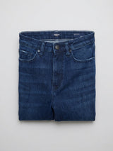 Women Elissa Jeans Boot Cut Fit Dark Blue High Rise