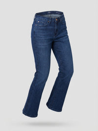 Women Elissa Jeans Boot Cut Fit Dark Blue High Rise