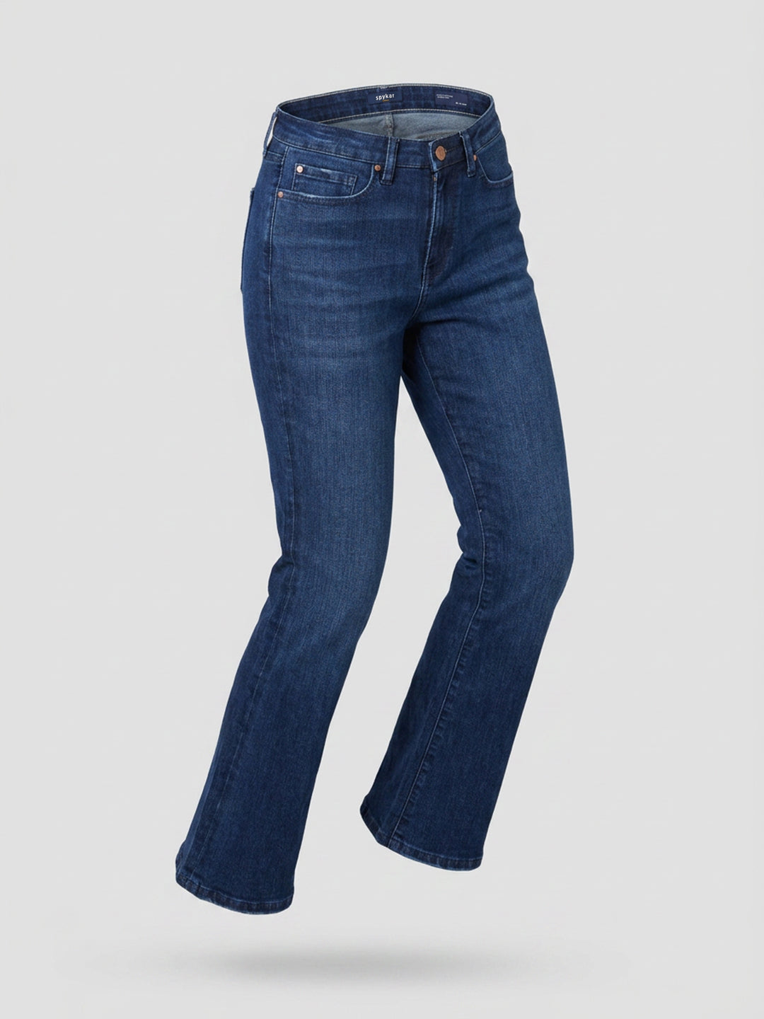 Women Elissa Jeans Boot Cut Fit Dark Blue High Rise