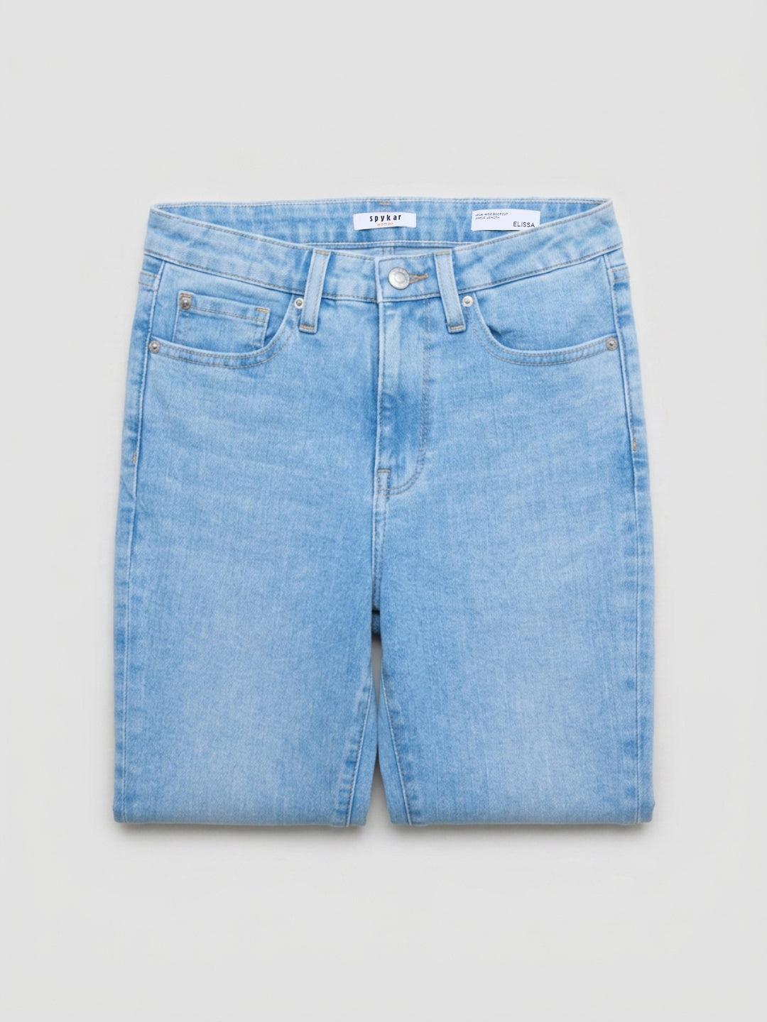 Women Elissa Jeans Boot Cut Fit Light Blue High Rise
