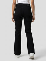 Women Elissa Jeans Boot Cut Fit Jet Black High Rise