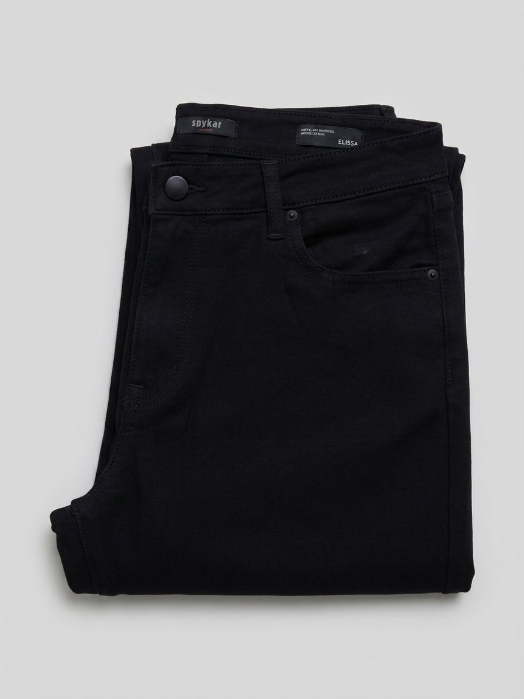 Women Elissa Jeans Boot Cut Fit Jet Black High Rise