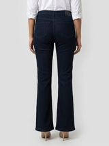Women Elissa Jeans Boot Cut Fit Dark Blue High Rise