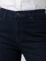 Women Elissa Jeans Boot Cut Fit Dark Blue High Rise