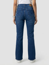 Women Elissa Jeans Boot Cut Fit Dark Blue High Rise