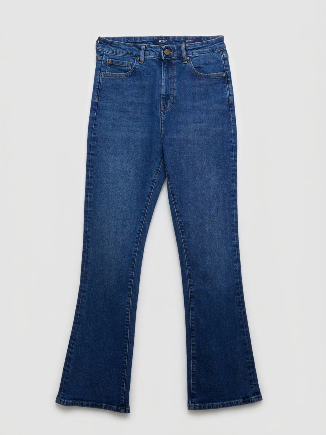 Women Elissa Jeans Boot Cut Fit Dark Blue High Rise