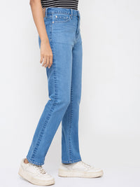 Women Elissa Jeans Boot Cut Fit Light Blue High Rise