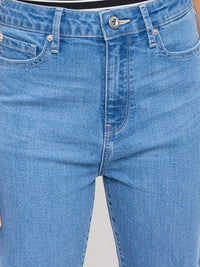 Women Elissa Jeans Boot Cut Fit Light Blue High Rise