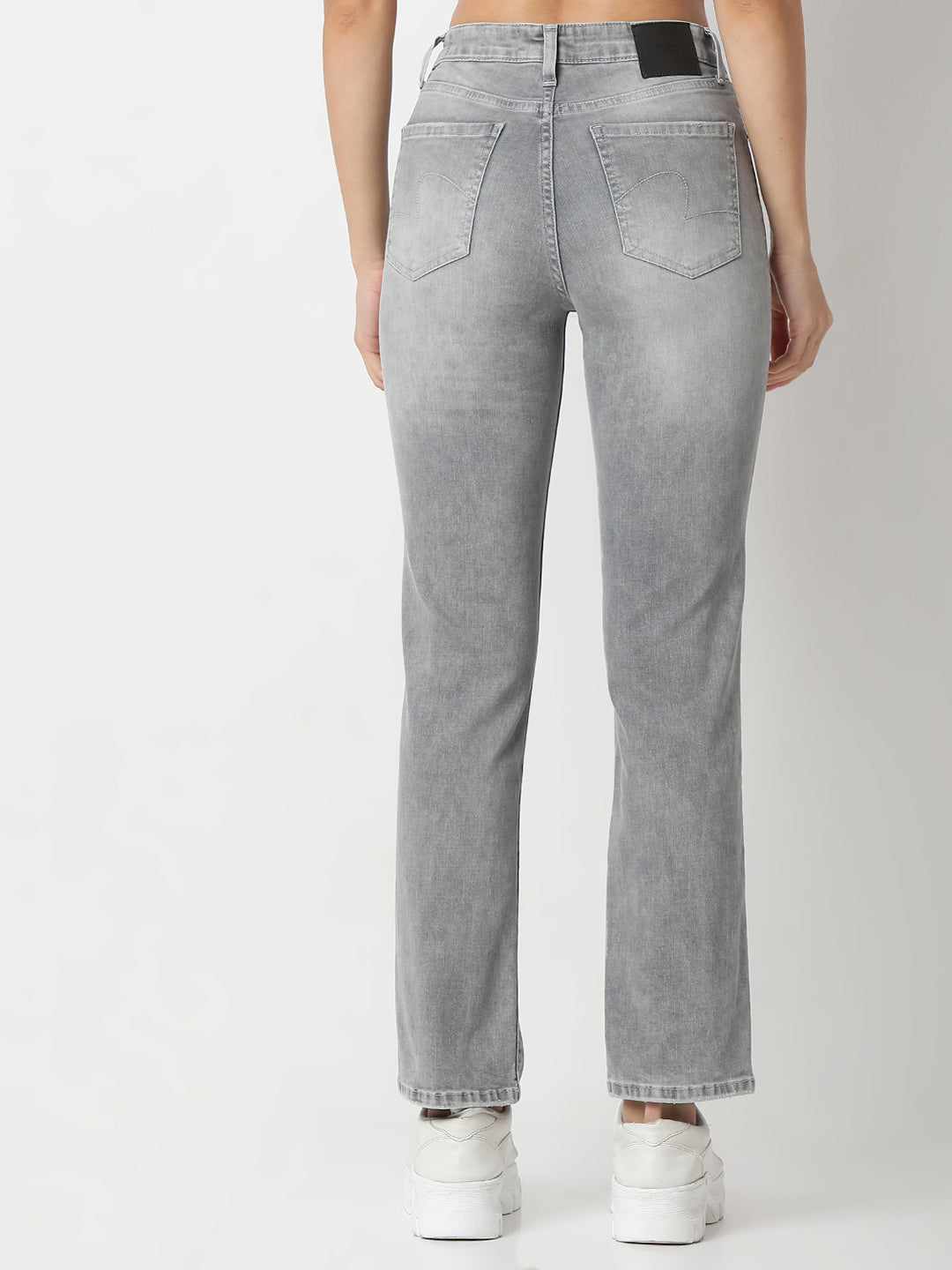 Spykar Slim Fit Mid Rise Cotton Lycra Jeans For Women