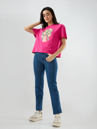Women Emma Jeans Slim Fit Mid Blue Mid Rise