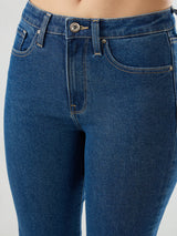 Women Emma Jeans Slim Fit Mid Blue Mid Rise