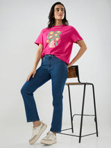 Women Emma Jeans Slim Fit Mid Blue Mid Rise