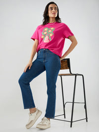 Women Emma Jeans Slim Fit Mid Blue Mid Rise